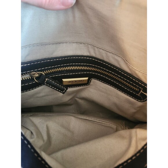 Jason Wu for Target Black Cotton and Woven Clutch Wristlet 11.5" X 8" - Picture 5 of 8